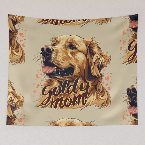 Item preview, Golden Retriever Mom designed and sold by MendaciousMina.