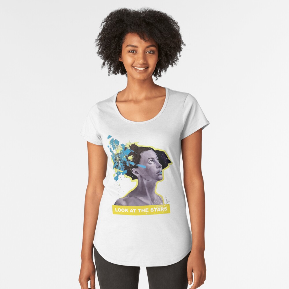 Aperçu de l'œuvre T-shirt premium échancré créée et vendue par Aldarane.
