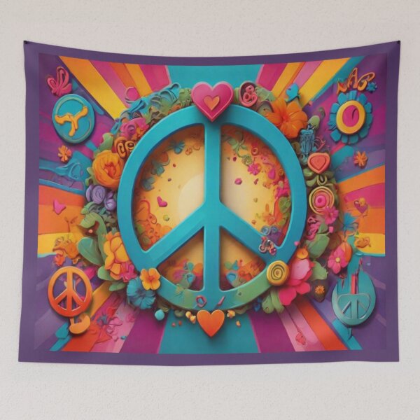 Item preview, Bright peace symbol  designed and sold by Flowersonstuff.
