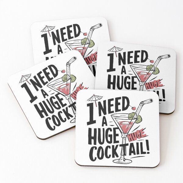 Item preview, I Need A Huge Cocktail, Funny Humor Drinking T-shirt designed and sold by Uday24.