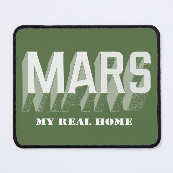 Item preview, White Mars My Real Home Retro Vintage designed and sold by LZenDesigns.