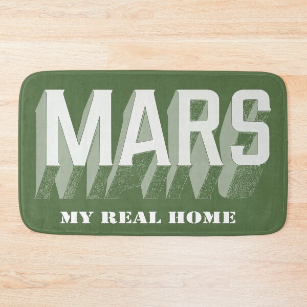 Item preview, White Mars My Real Home Retro Vintage designed and sold by LZenDesigns.