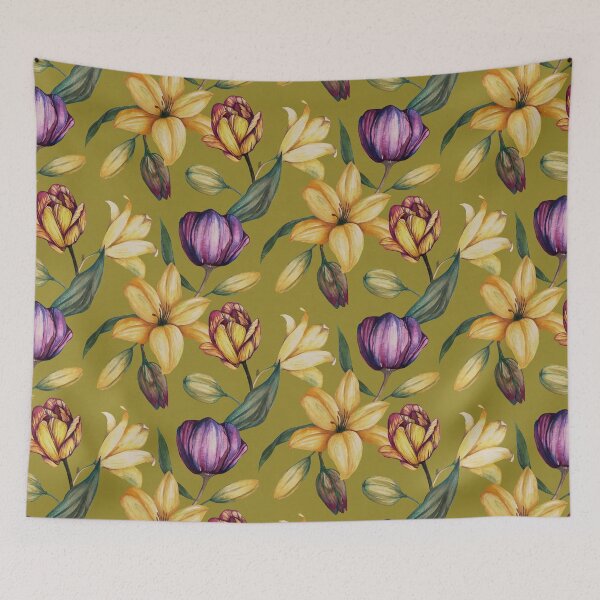 Item preview, Nature's Bouquet - Lilies and Tulips designed and sold by papierquarell.