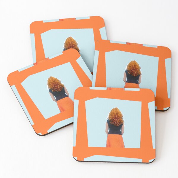 Item preview, Photomontage of a woman with red hair from behind designed and sold by Carré Comme Orange.