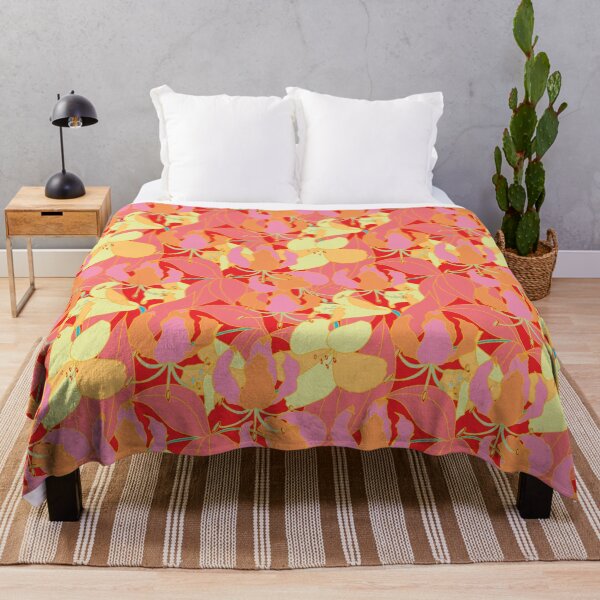 Item preview, Orange lily red background designed and sold by GENEST-V.