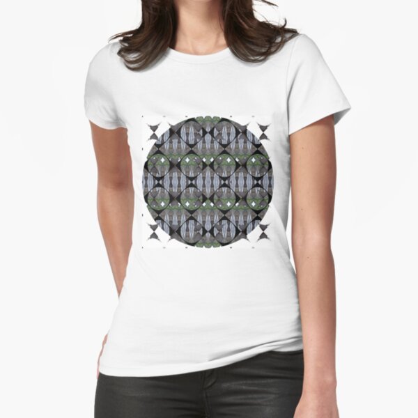 Pattern, design, tracery, weave, coloration, colouration, marking, colours Fitted T-Shirt