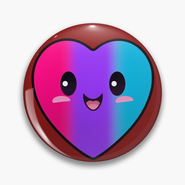 Item preview, Kawaii Heart with Androgynous Pride Flag Colors , Subtle Androgyne Heart Design designed and sold by Travelslightly.