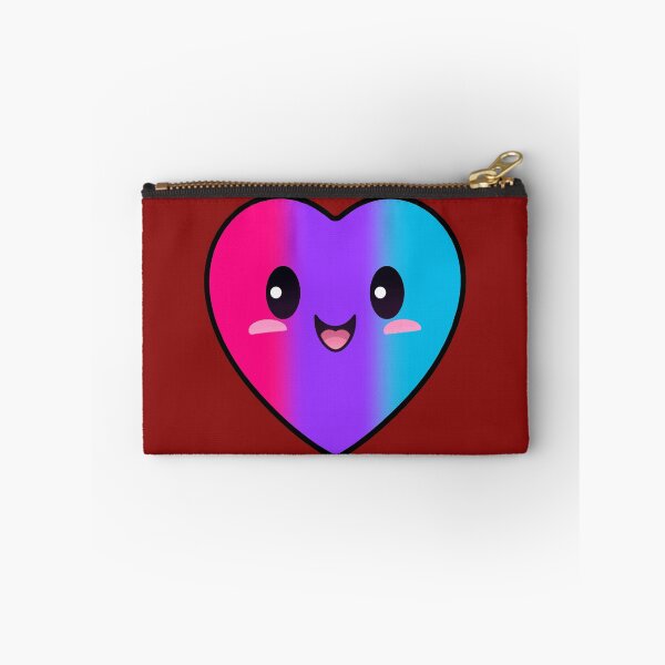 Item preview, Kawaii Heart with Androgynous Pride Flag Colors , Subtle Androgyne Heart Design designed and sold by Travelslightly.