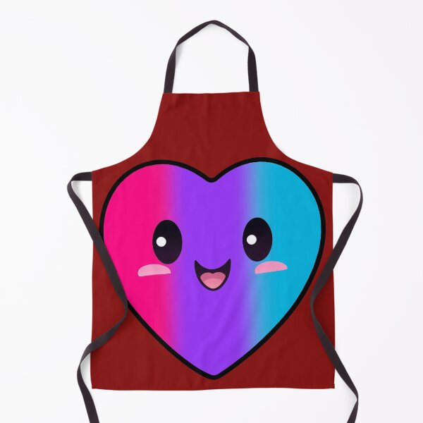 Item preview, Kawaii Heart with Androgynous Pride Flag Colors , Subtle Androgyne Heart Design designed and sold by Travelslightly.