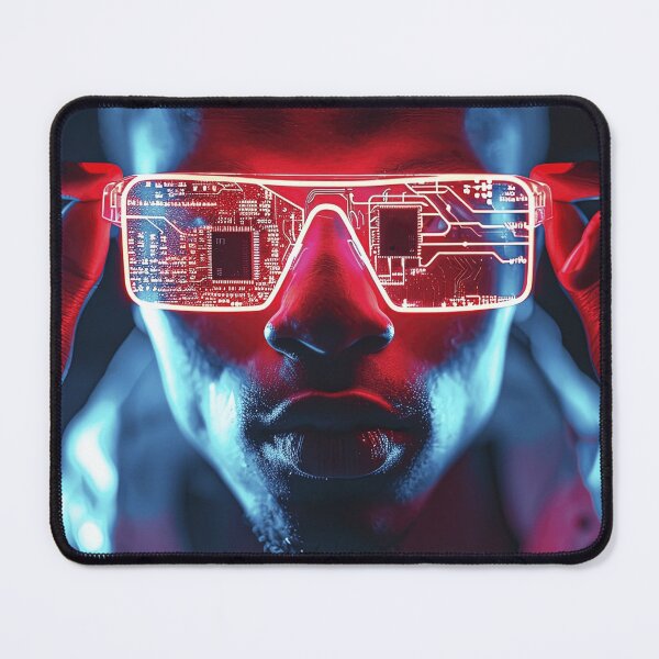 Item preview, Cyberpunk Guy with Glasses designed and sold by Hinata Lexy Lin.