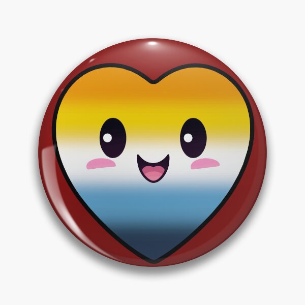Item preview, Kawaii Heart with AroAce Pride Flag Colors , Subtle AroAce Heart Design designed and sold by Travelslightly.