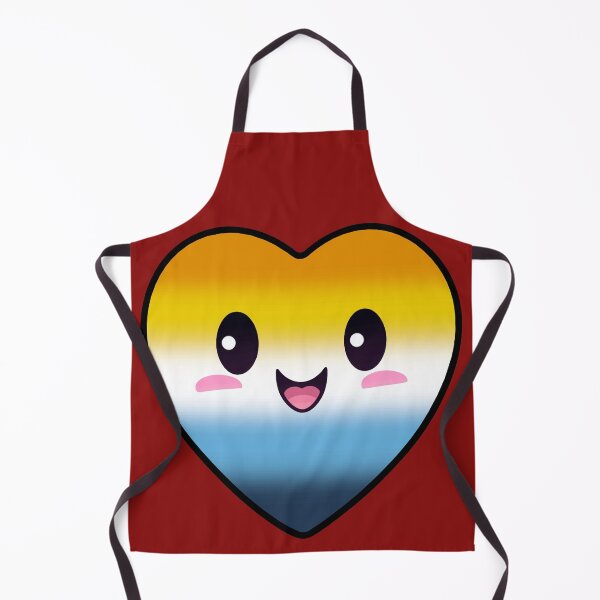 Item preview, Kawaii Heart with AroAce Pride Flag Colors , Subtle AroAce Heart Design designed and sold by Travelslightly.