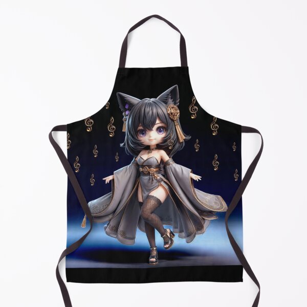 Artikelvorschau, Chibi Grauer Geisterfuchs Kohaku entworfen und verkauft von CHIBI_POPZ.