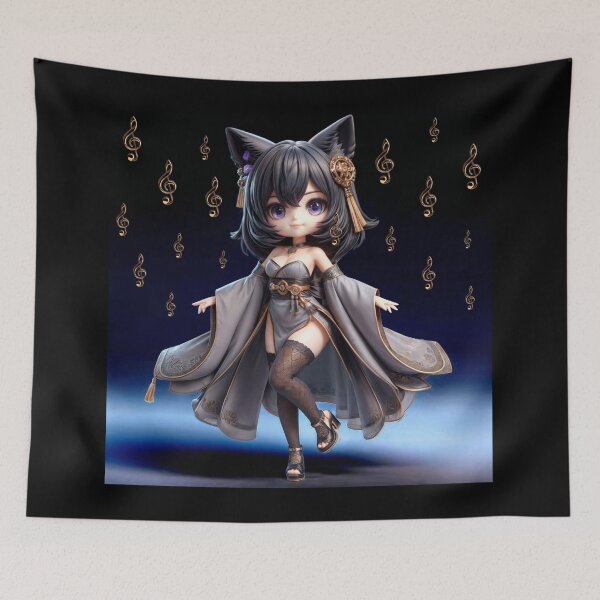 Item preview, Chibi Gray Spirit Fox Kohaku designed and sold by CHIBI_POPZ.