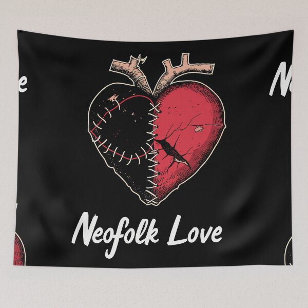 Item preview, Neofolk Love: Heart Stitched with neoclassical and "Irish folk" music style. designed and sold by Piotrek0001.