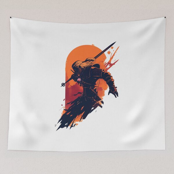 Item preview, Monster Hunter - Orange Backdrop - Witcher designed and sold by Fenay Designs.