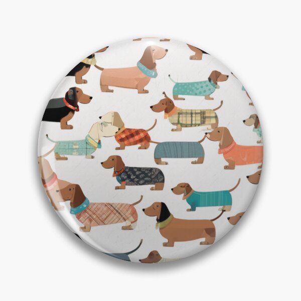 Item preview, Doxies wearing pajamas designed and sold by FikaCreation.