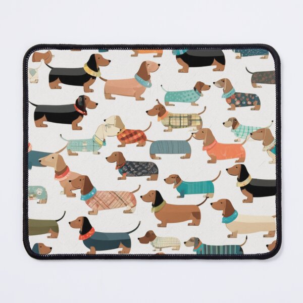 Item preview, Doxies wearing pajamas designed and sold by FikaCreation.
