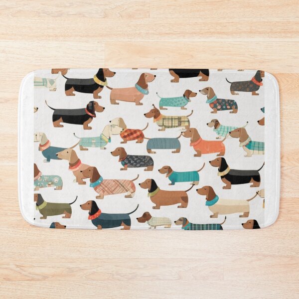 Item preview, Doxies wearing pajamas designed and sold by FikaCreation.