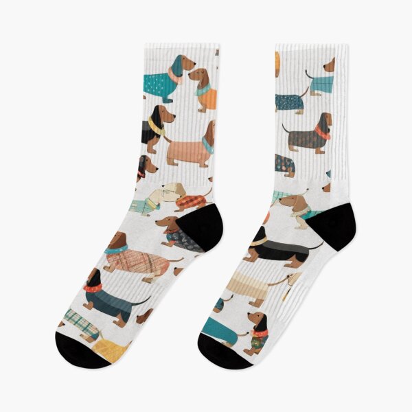 Item preview, Doxies wearing pajamas designed and sold by FikaCreation.