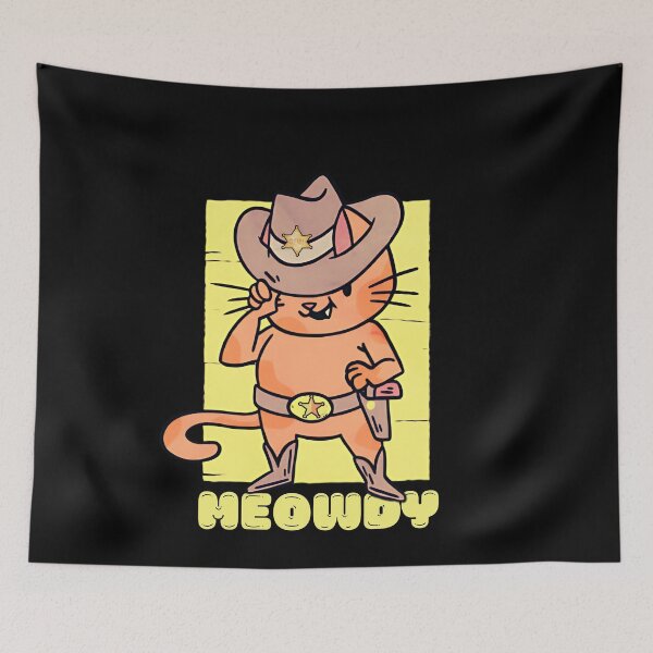 Item preview, Funny Meowdy Cowboy Cats Howdy Texas Kitten designed and sold by MotivaChic.