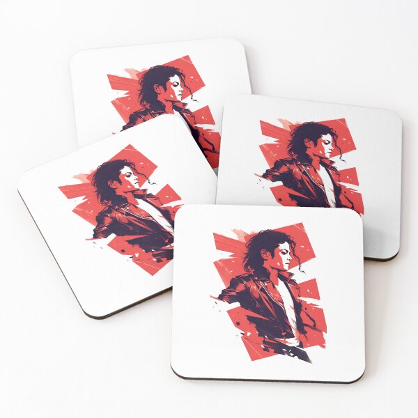 Item preview, Pop King in a Leather Jacket - Red Backdrop - Pop Music designed and sold by Fenay Designs.