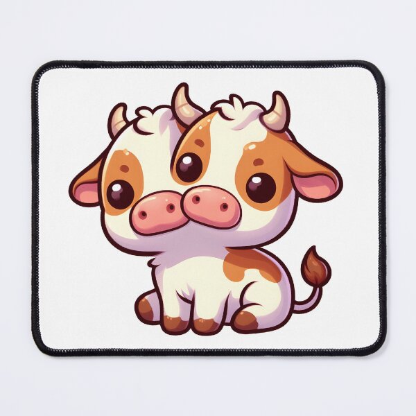Item preview, Two Headed Calf Cute Cartoon Baby Cow designed and sold by WildPalette-Art.