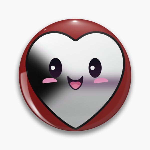 Item preview, Kawaii Heart with Demisexual Pride Flag Colors , Subtle Demi Heart Design designed and sold by Travelslightly.