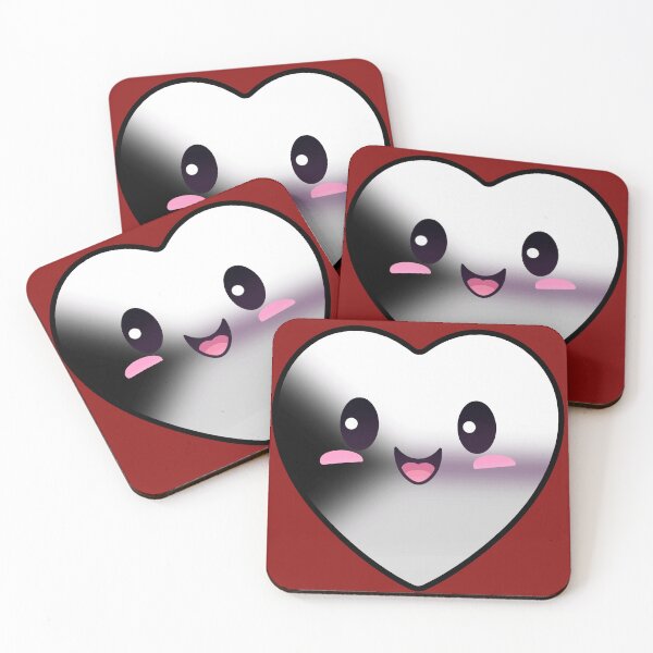 Item preview, Kawaii Heart with Demisexual Pride Flag Colors , Subtle Demi Heart Design designed and sold by Travelslightly.