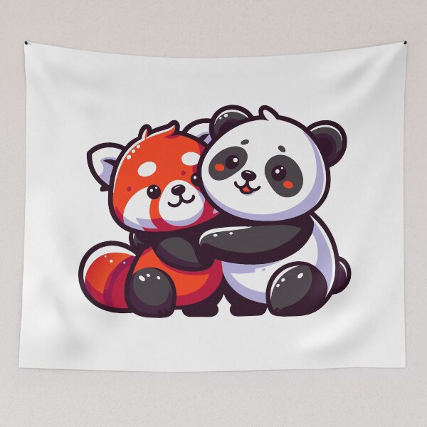 Item preview, Cuddly Panda and Red Panda Friends designed and sold by Designowner.