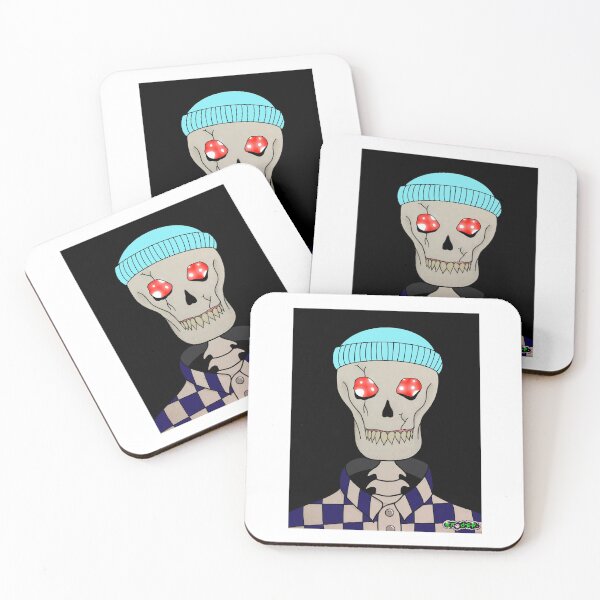 Item preview, Grind and Glow: Psychedelic Skateboarder Bones designed and sold by Spaced0000.