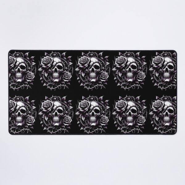 Item preview, Skull Dark Spines Bones Roses designed and sold by KTGim.