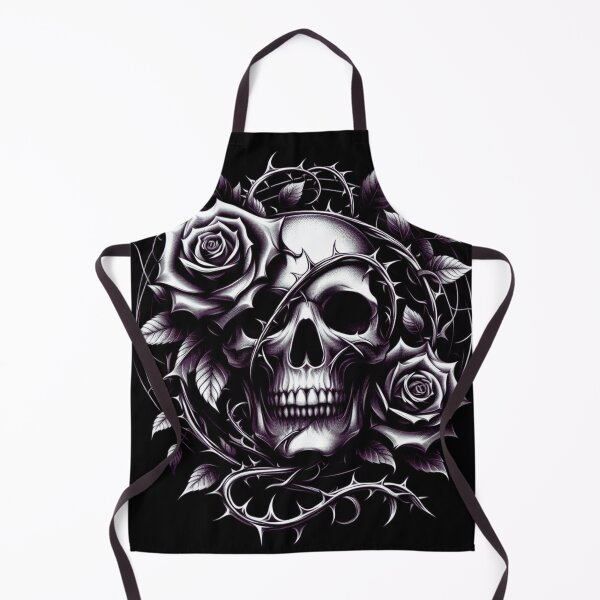 Item preview, Skull Dark Spines Bones Roses designed and sold by KTGim.