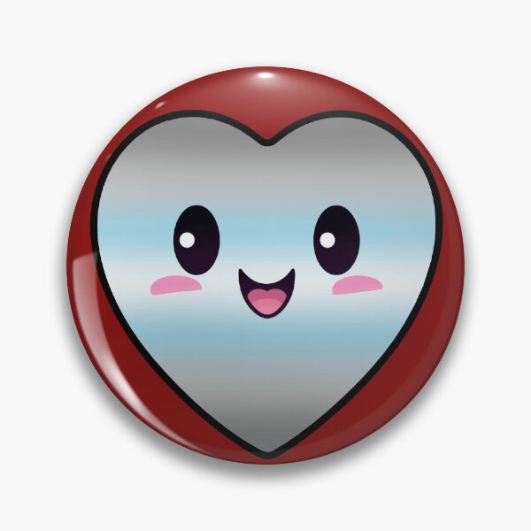 Item preview, Kawaii Heart with Demiboy Pride Flag Colors , Subtle Demi Heart Design designed and sold by Travelslightly.