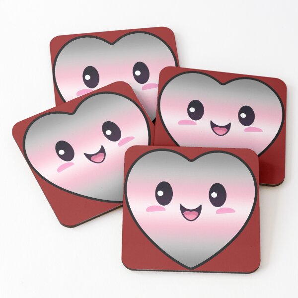 Item preview, Kawaii Heart with Demibgirl Pride Flag Colors , Subtle Demi Heart Design designed and sold by Travelslightly.