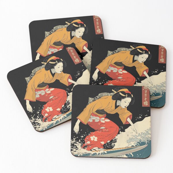 Item preview, Geisha surfer designed and sold by 2toastdesign.