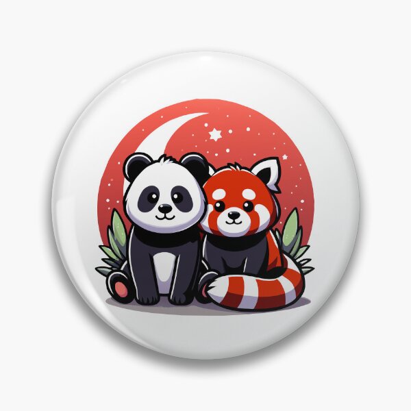 Item preview, Moonlit Buddies - Panda and Red Panda designed and sold by Designowner.