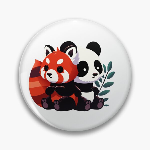 Item preview, Panda Pals - A Charming Red Panda & Panda Bear Illustration designed and sold by Designowner.