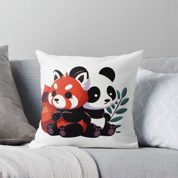 Item preview, Panda Pals - A Charming Red Panda & Panda Bear Illustration designed and sold by Designowner.