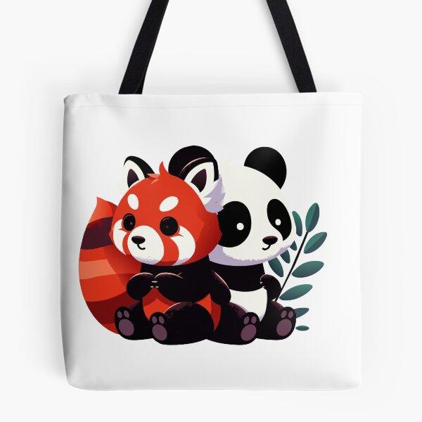 Item preview, Panda Pals - A Charming Red Panda & Panda Bear Illustration designed and sold by Designowner.