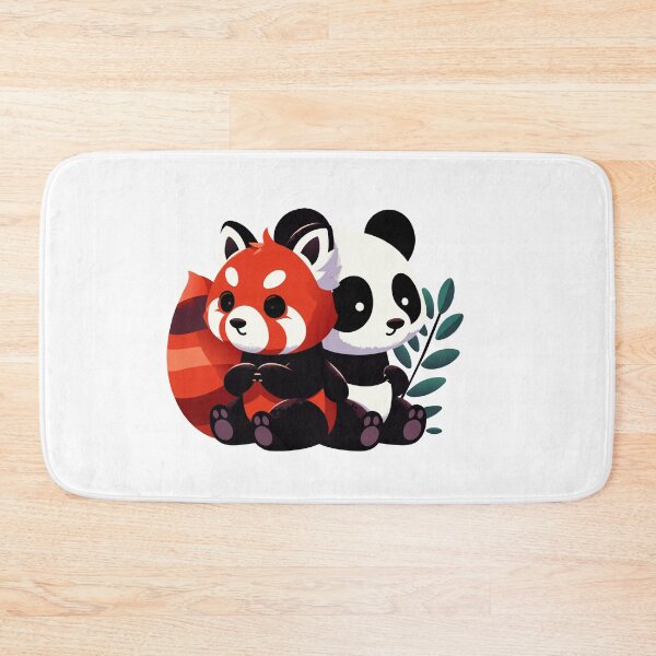 Item preview, Panda Pals - A Charming Red Panda & Panda Bear Illustration designed and sold by Designowner.