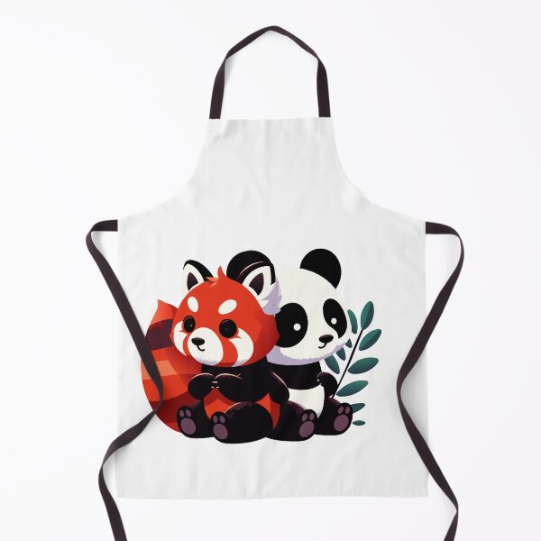 Item preview, Panda Pals - A Charming Red Panda & Panda Bear Illustration designed and sold by Designowner.