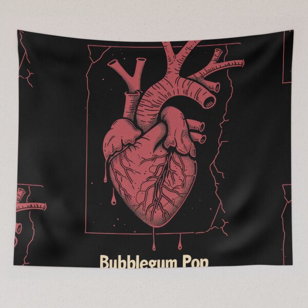 Item preview, Bubblegum Rock: Romantic Heart in Dark Style with Honey Flavor designed and sold by Piotrek0001.