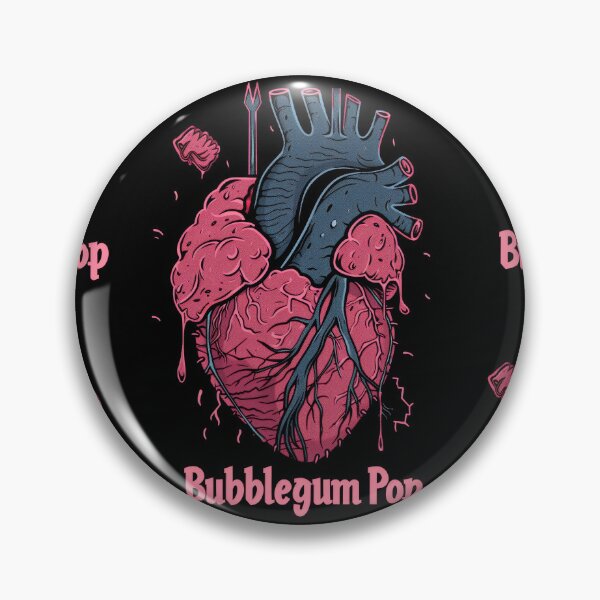 Item preview, Bubblegum Rock: Romantic Heart in Dark Style with Honey Flavor designed and sold by Piotrek0001.