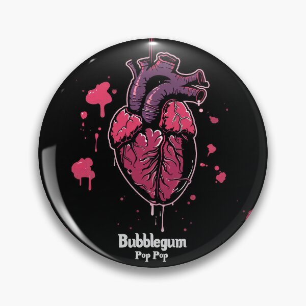 Item preview, Bubblegum Rock: Romantic Heart in Dark Style with Honey Flavor designed and sold by Piotrek0001.