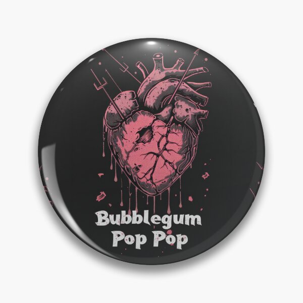 Item preview, Bubblegum Rock: Romantic Heart in Dark Style with Honey Flavor designed and sold by Piotrek0001.