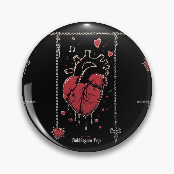 Item preview, Bubblegum Rock: Romantic Heart in Dark Style with Honey Flavor designed and sold by Piotrek0001.