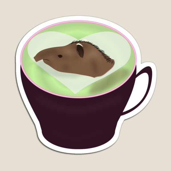 Vista previa del artículo con la obra «Tapir de tierras bajas brasileño en una taza de té», diseñado y vendido por ThatIsSomething.