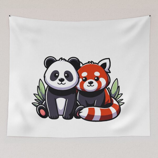 Item preview, Charming Panda and Red Panda Buddies designed and sold by Designowner.
