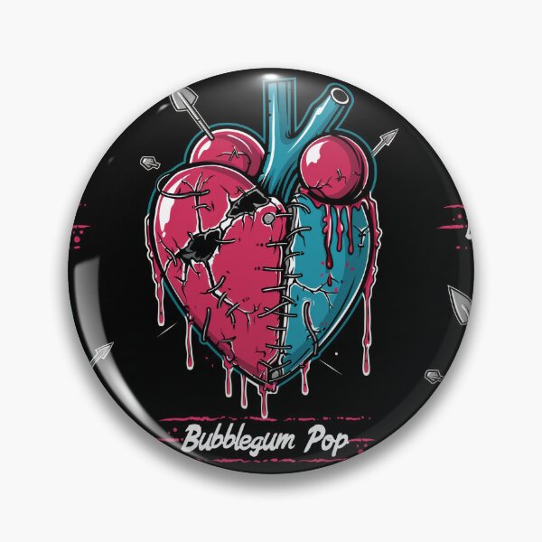 Item preview, Bubblegum Rock: Romantic Heart in Dark Style with Honey Flavor designed and sold by Piotrek0001.